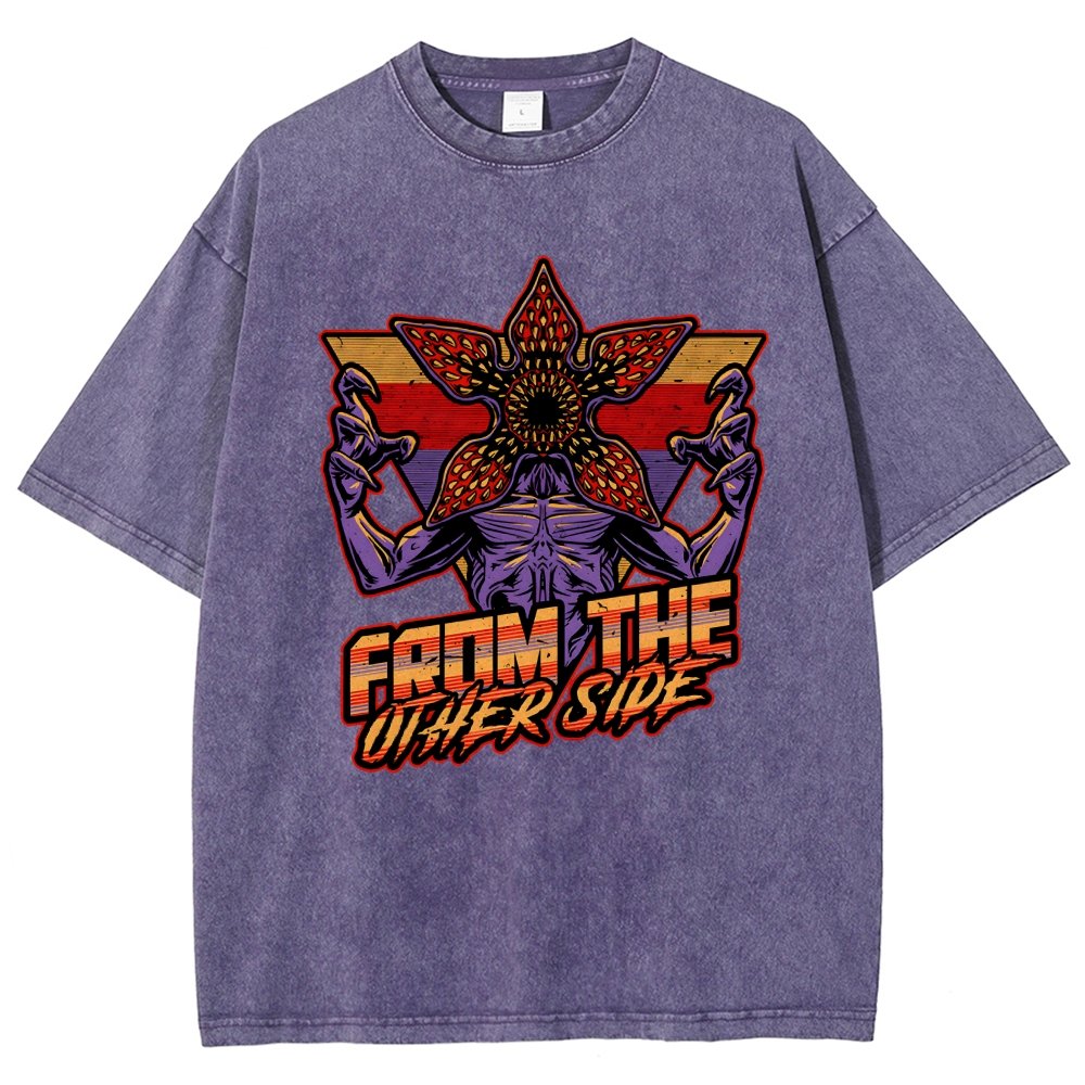 Dimensional Monster Vaporwave Vintage Distressed T-shirt