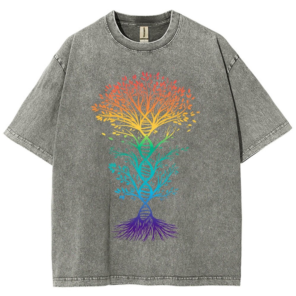 DNA Tree Of Life Science Vintage Distressed T-shirt