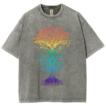 DNA Tree Of Life Science Vintage Distressed T-shirt