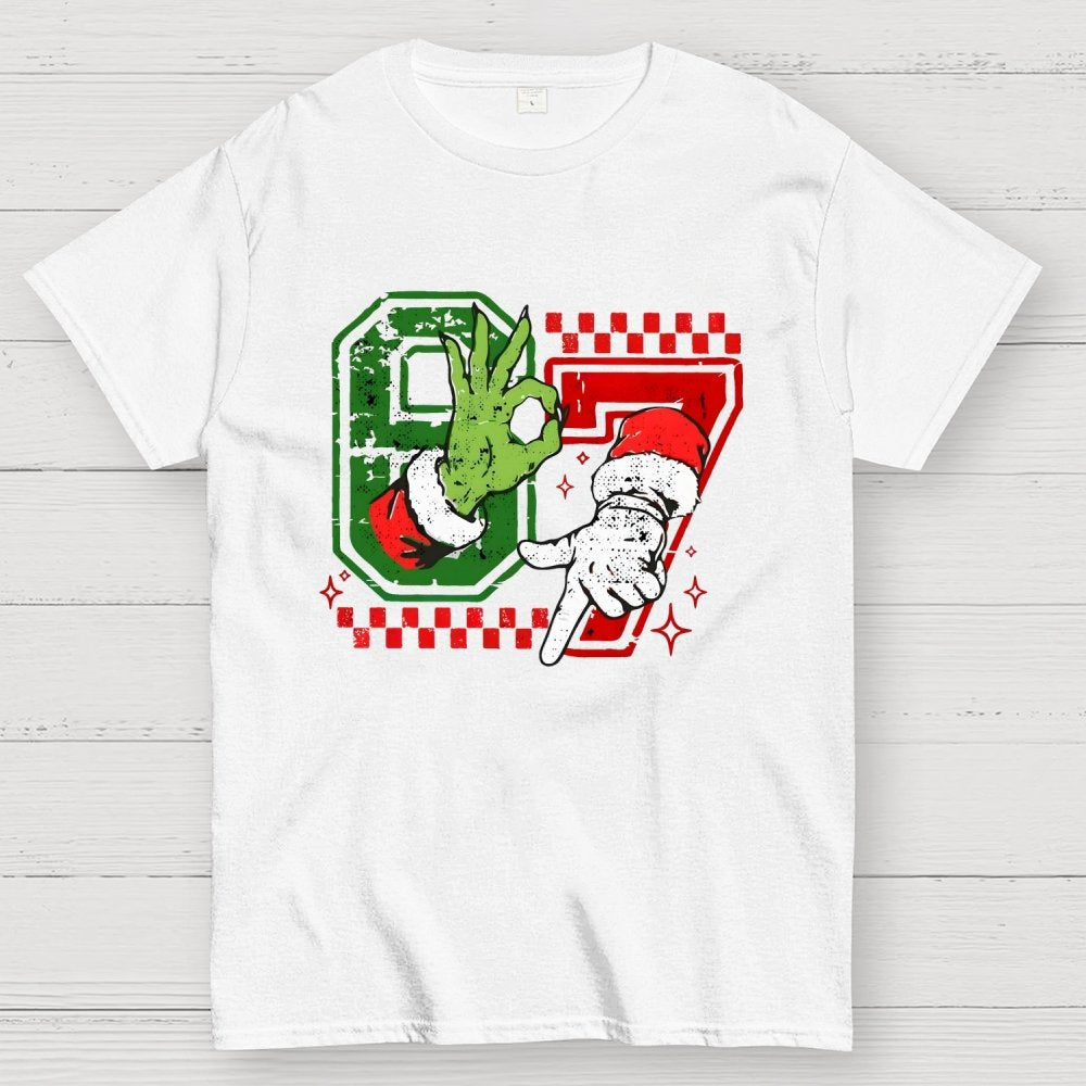 Six Seven 6 7 Christmas Geek T-Shirt