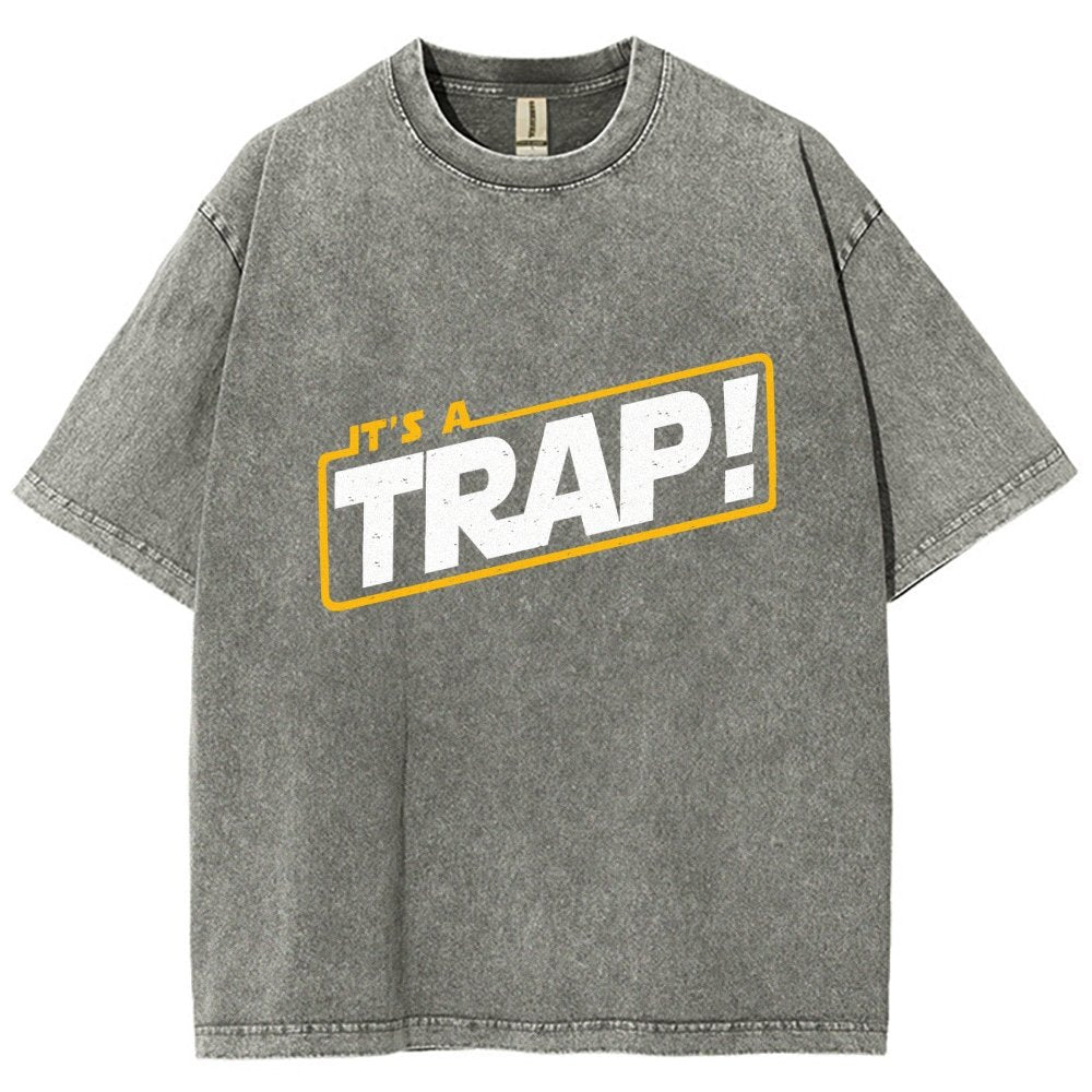 It's A Trap Vintage Distressed T-shirt