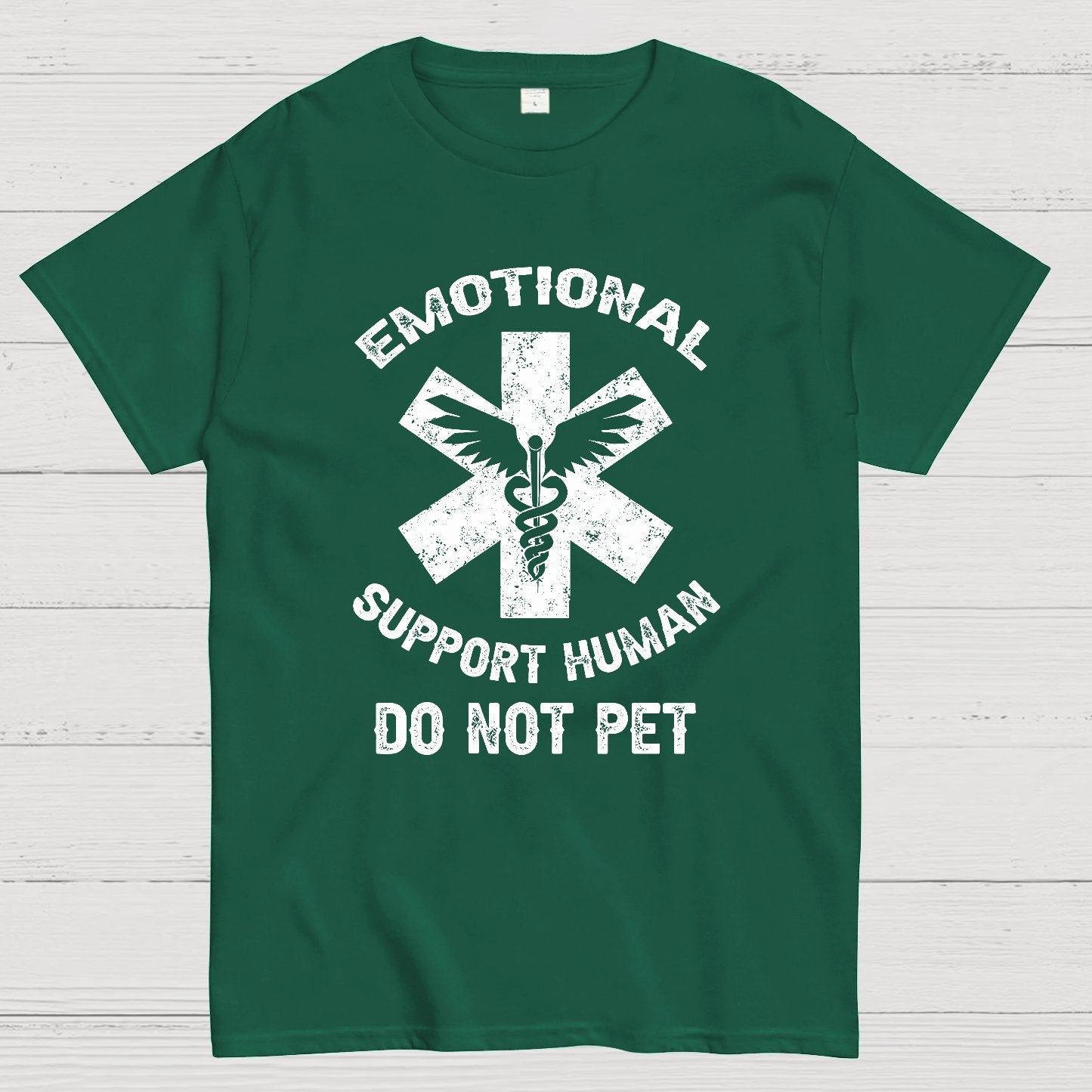 Emotional Support Human Do Not Pet Geeky T-Shirt