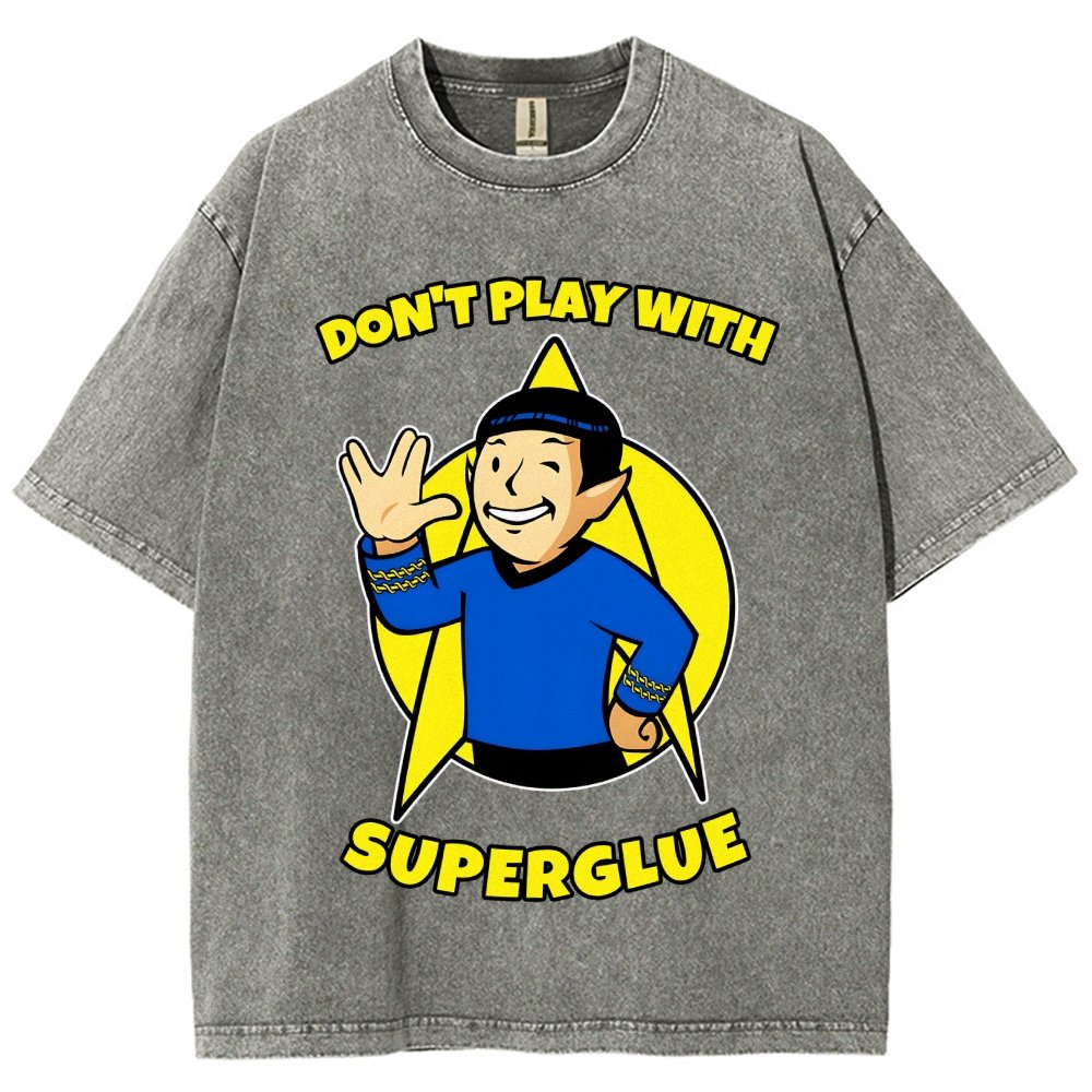 Don't Play With Superglue Vintage Distressed T-shirt