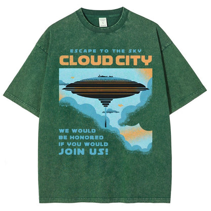 Sky City Vintage Distressed T-shirt