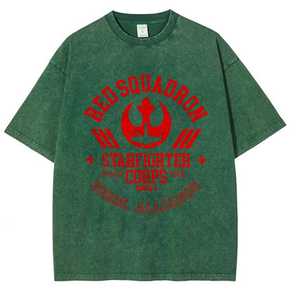 Red Star Squadron Base One Vintage Distressed T-shirt