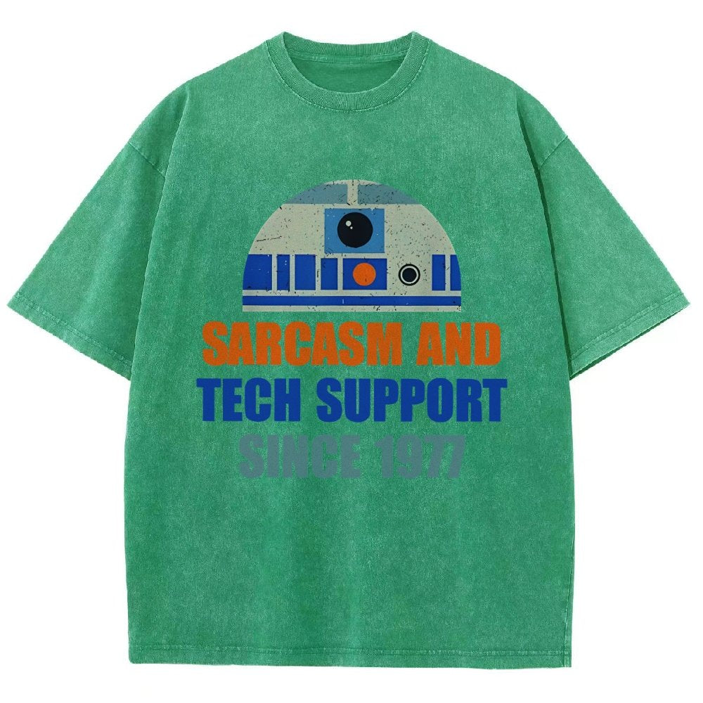 Providing Sarcasm and Tech Support Since 1977 Vintage Distressed T-shirt