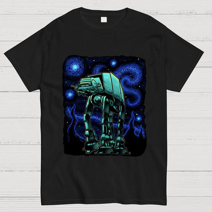 Armored Tank Starry Night Geek T-Shirt