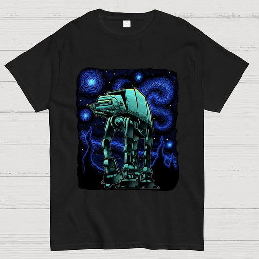 Armored Tank Starry Night Geek T-Shirt