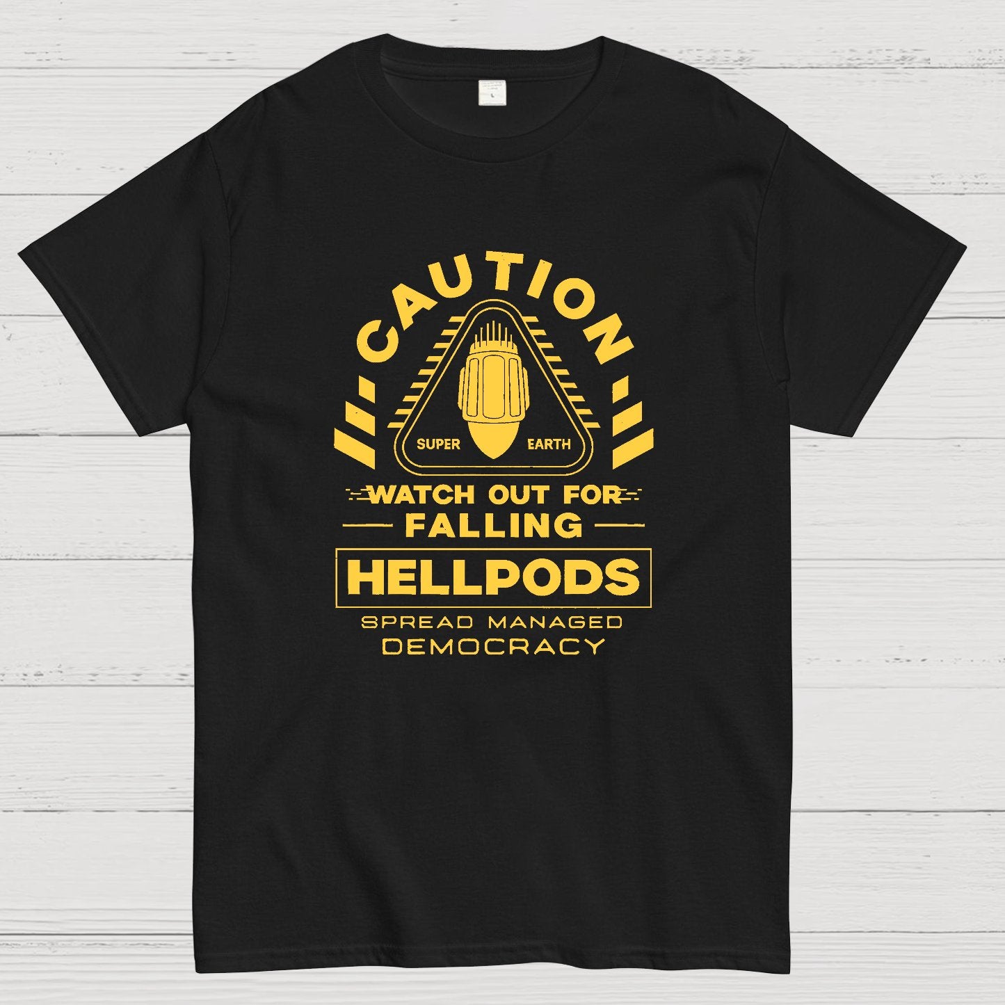 Hellpods Caution Geek T-Shirt