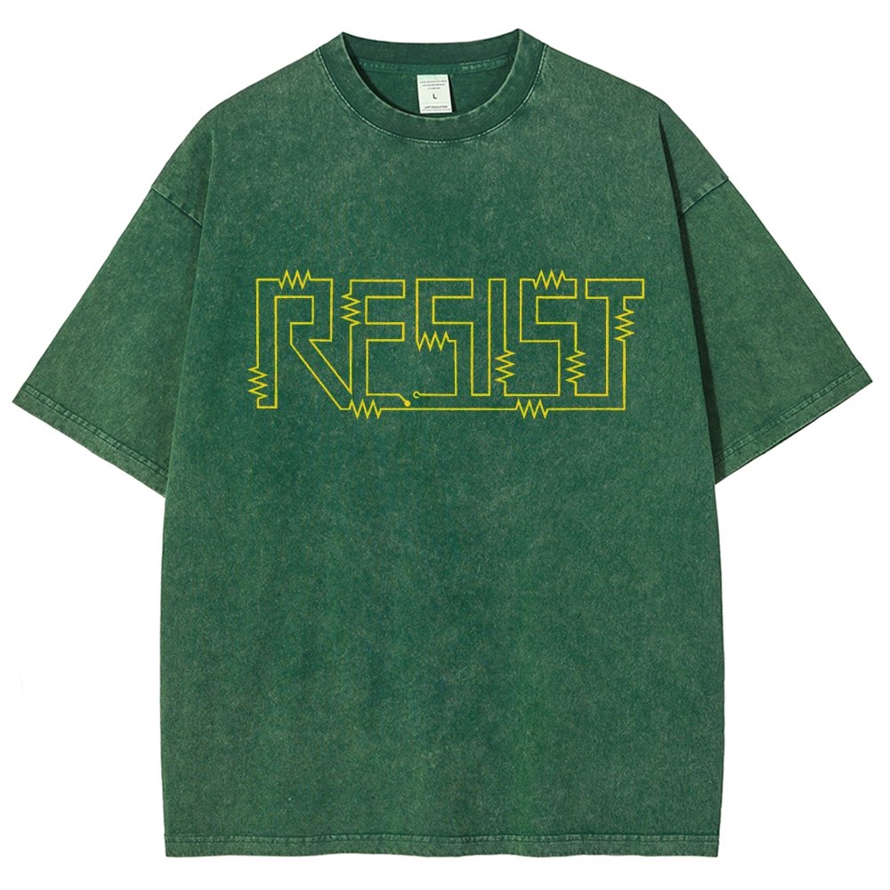 Resist Vintage Distressed T-shirt