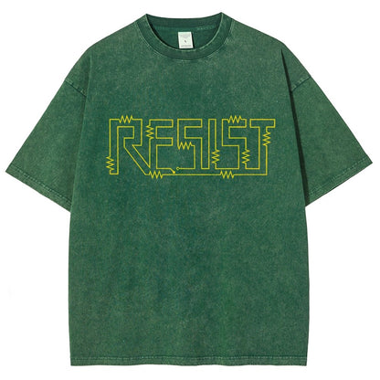 Resist Vintage Distressed T-shirt