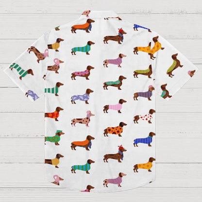 Dachshund Art Print Geek Shirt