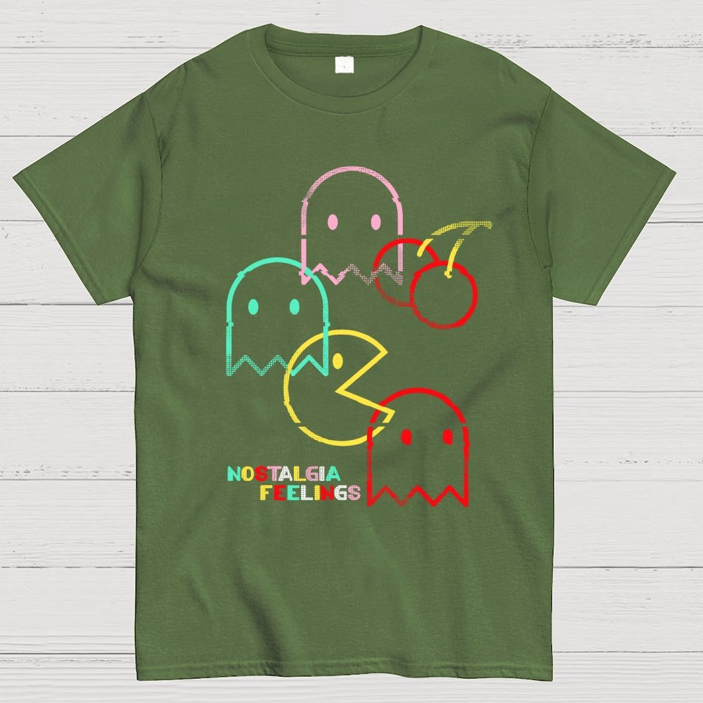 Vintage Game Neon Lines Unisex Geek T-Shirt