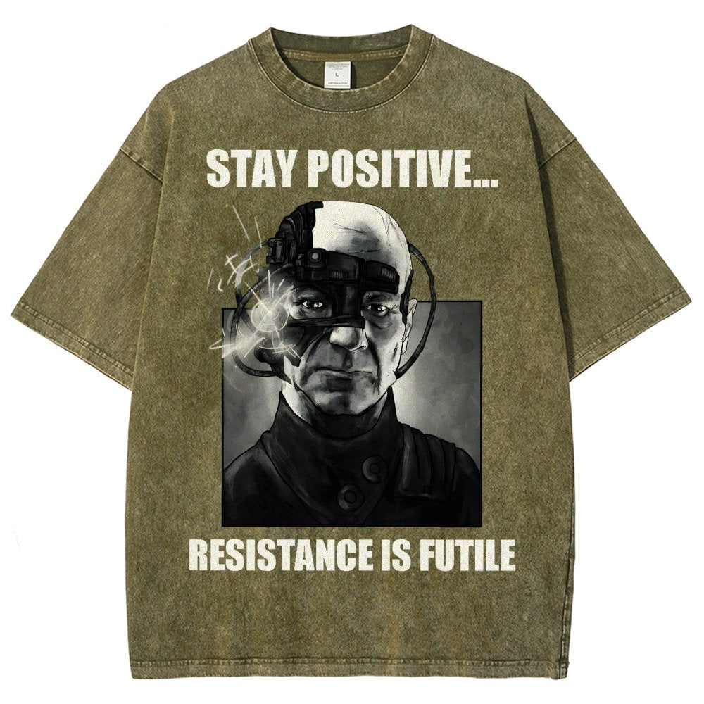 Stay positive... Persistence is key Vintage Distressed T-shirt