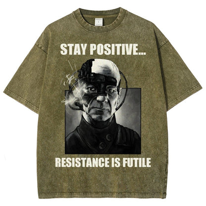 Stay positive... Persistence is key Vintage Distressed T-shirt