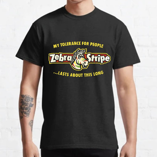 Zebra Fruit Stripe Gum Geeky T-Shirt