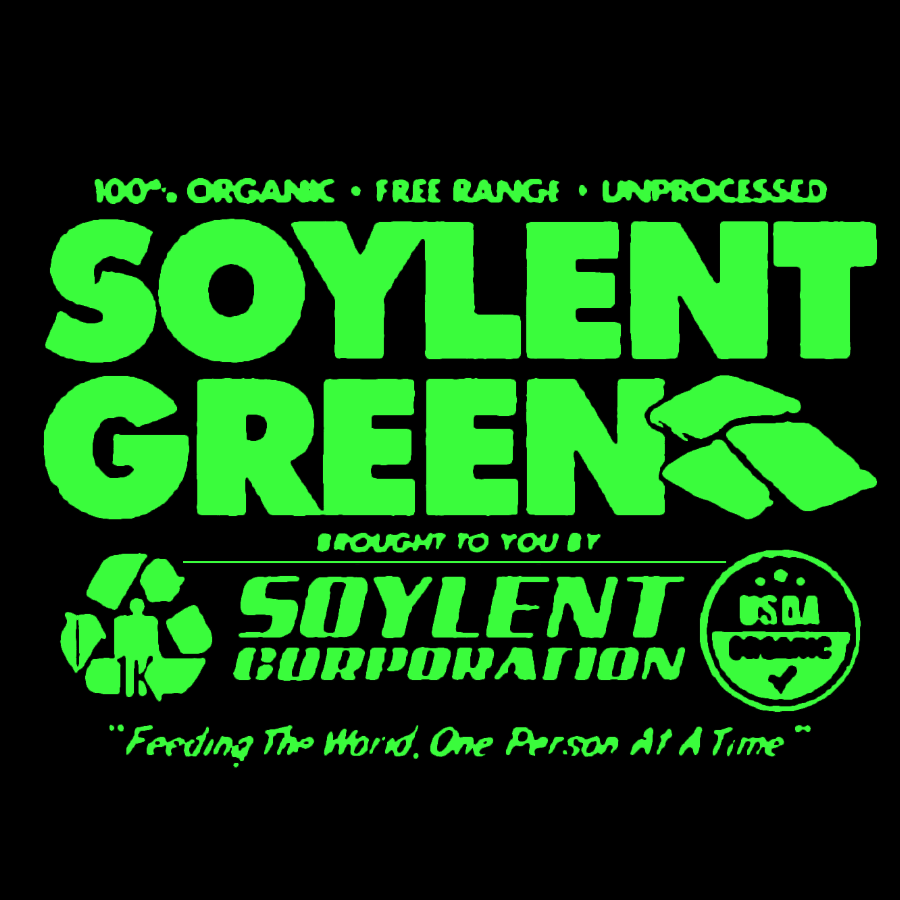 100% Organic Soylent Green Washed Geeky T-Shirt