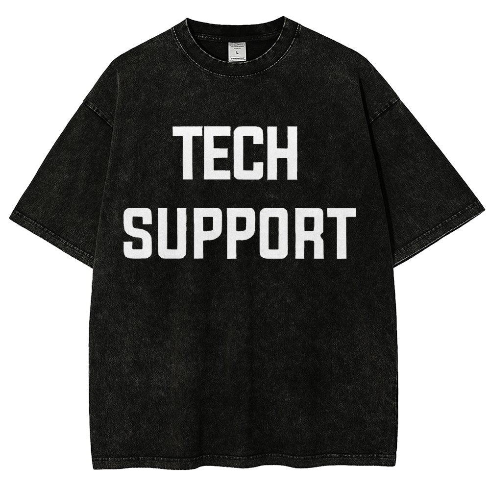 Tech Support Vintage Distressed T-shirt
