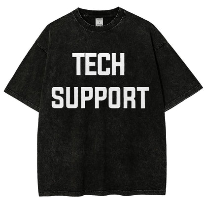 Tech Support Vintage Distressed T-shirt