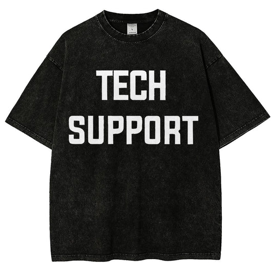 Tech Support Vintage Distressed T-shirt