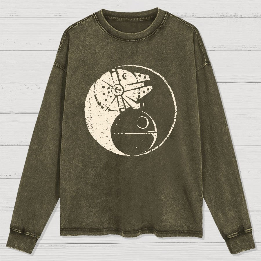 Balancing The Power Washed Long Sleeve Tee