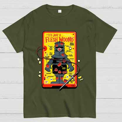 Flesh Wound Skill Game Nerdy T-Shirt