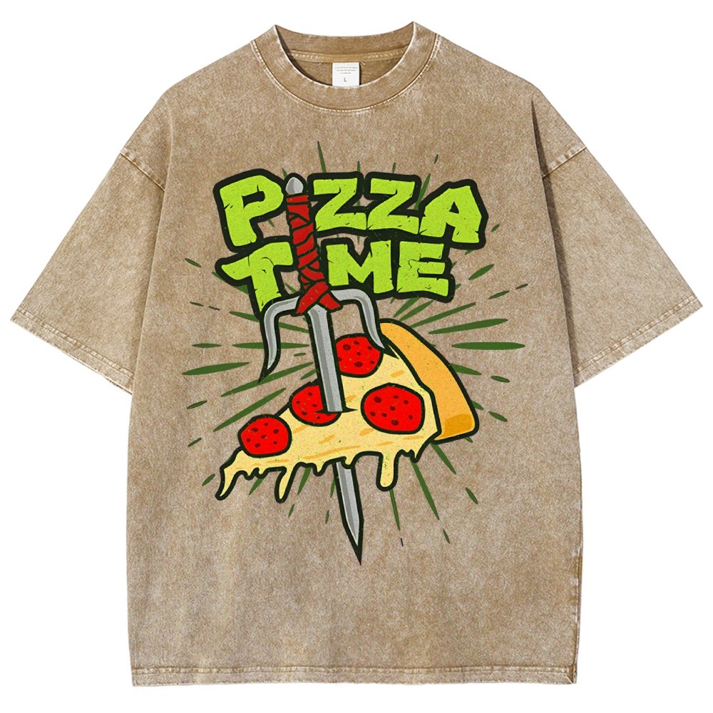 Pizza Time! Vintage Distressed T-shirt