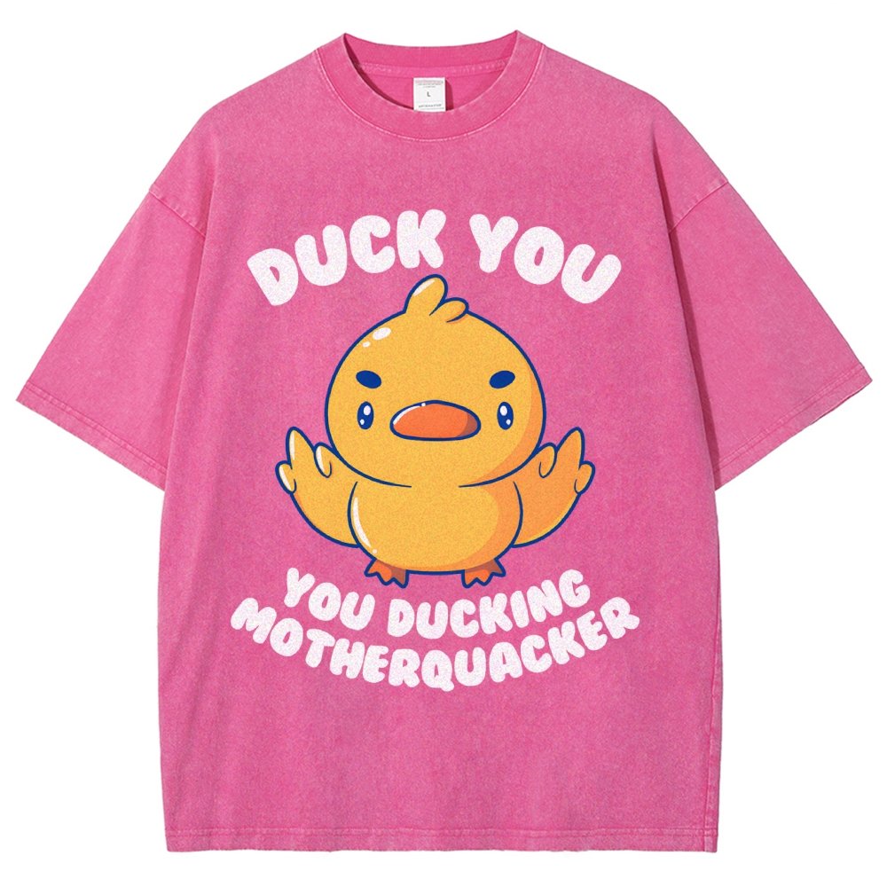 Ducking Motherquacker Vintage Distressed T-shirt