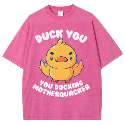 Ducking Motherquacker Vintage Distressed T-shirt