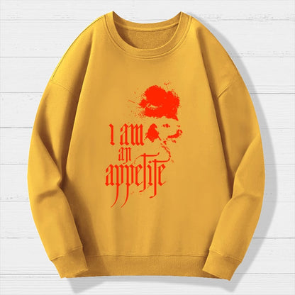 I Am An Appetite Geek Cotton Sweatshirt