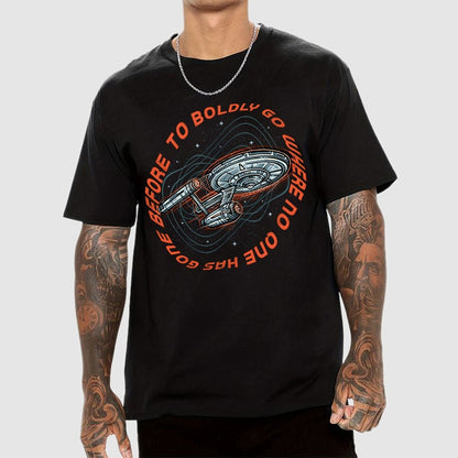 To Boldly Go Where No One Has Gone Before Geek T-Shirt