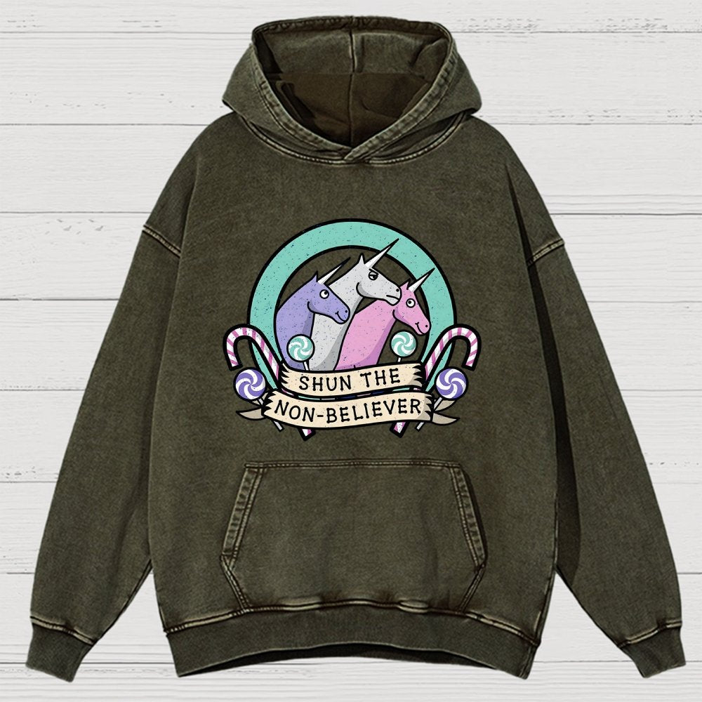 Shun the Non-Believer Vintage Distressed Hoodie