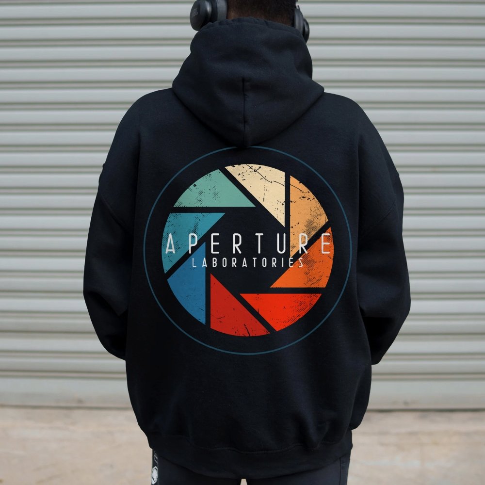 Aperture Printed Back Unisex Cotton Hoodie