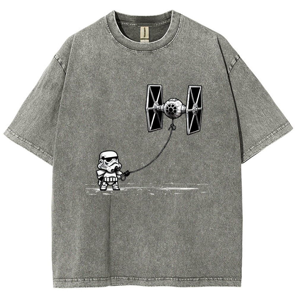 Flying The Galactic Alliance's Kite Vintage Distressed T-shirt