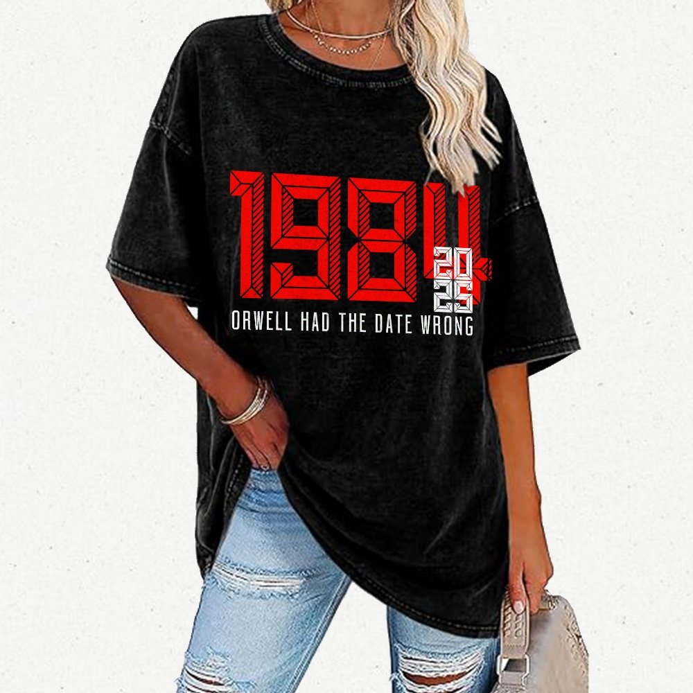 Orwell Got It Wrong Vintage Distressed T-shirt