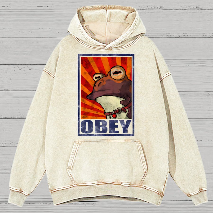 Obey Vintage Distressed Hoodie