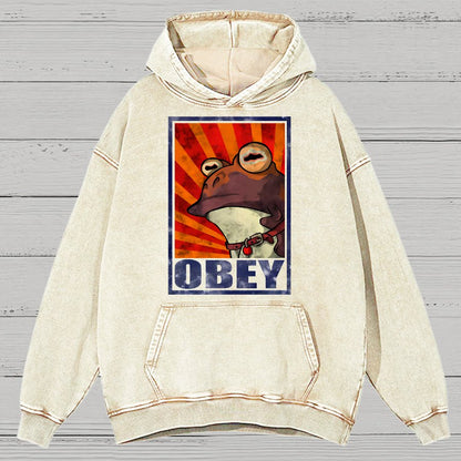 Obey Vintage Distressed Hoodie