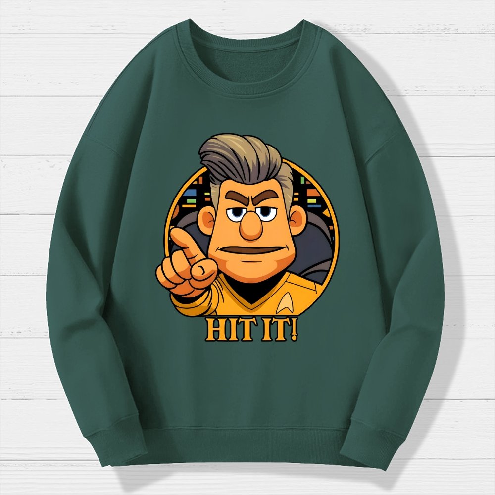 Hit It Geek Cotton Sweatshirt