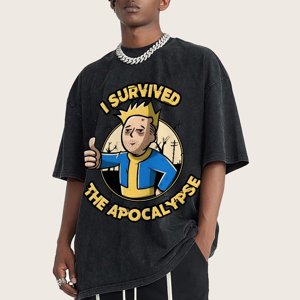I Survived Vintage Distressed T-shirt