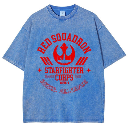Red Star Squadron Base One Vintage Distressed T-shirt