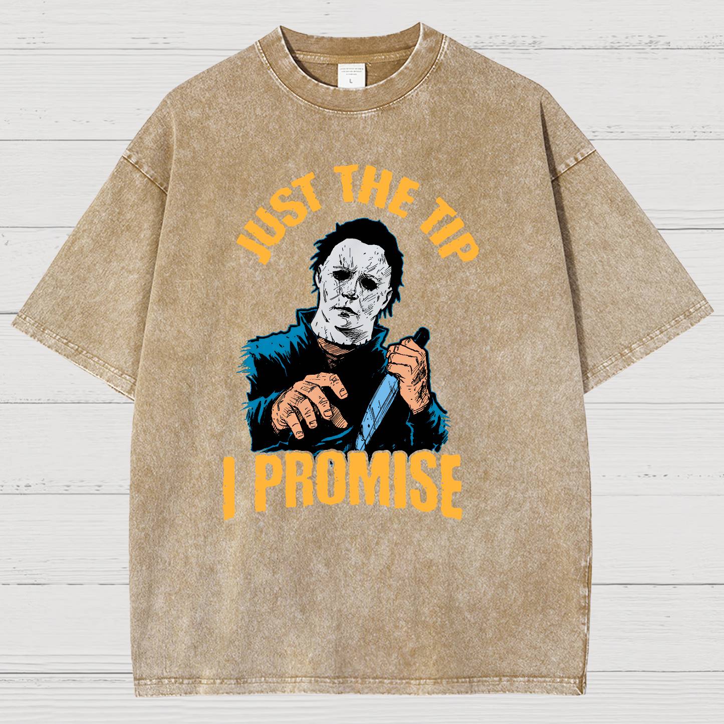 Just the Tip I Promise Halloween Vintage Distressed T-shirt
