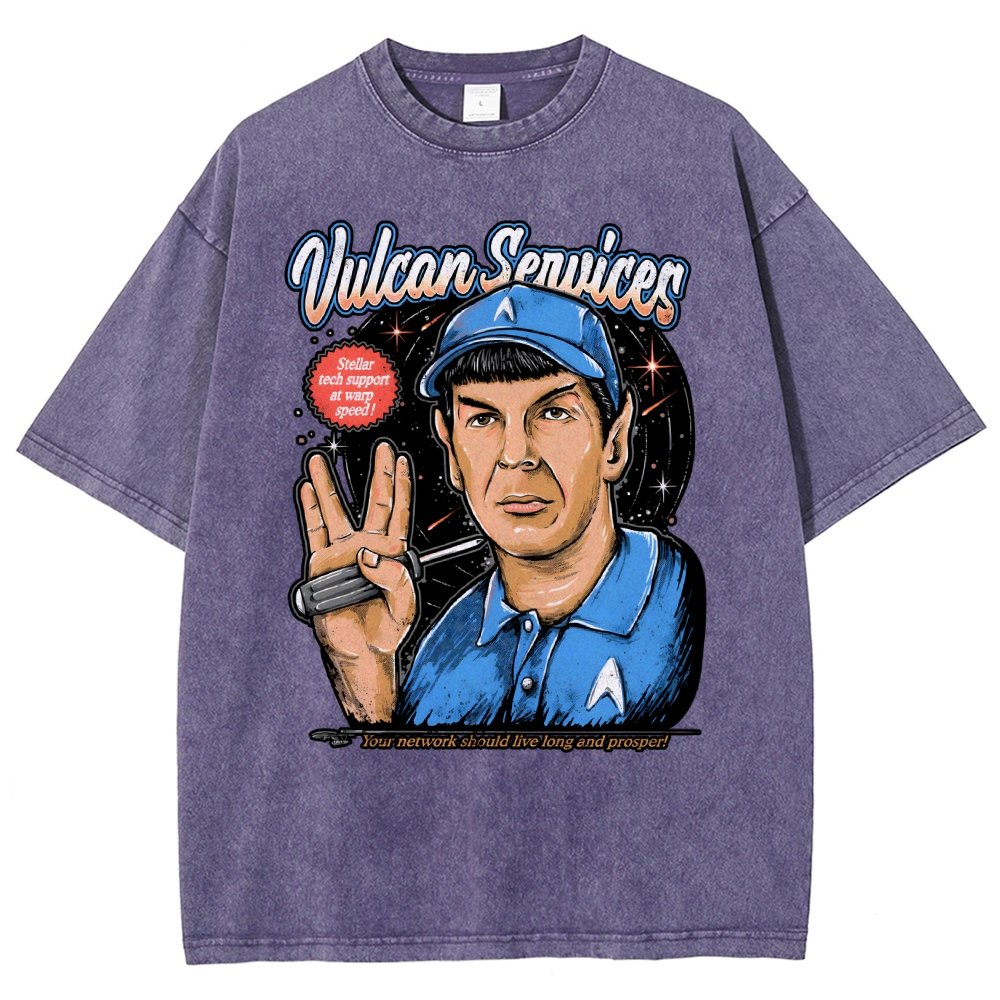 Cosmic services Vintage Distressed T-shirt