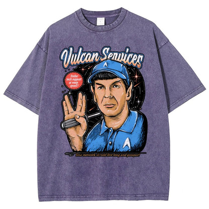 Cosmic services Vintage Distressed T-shirt