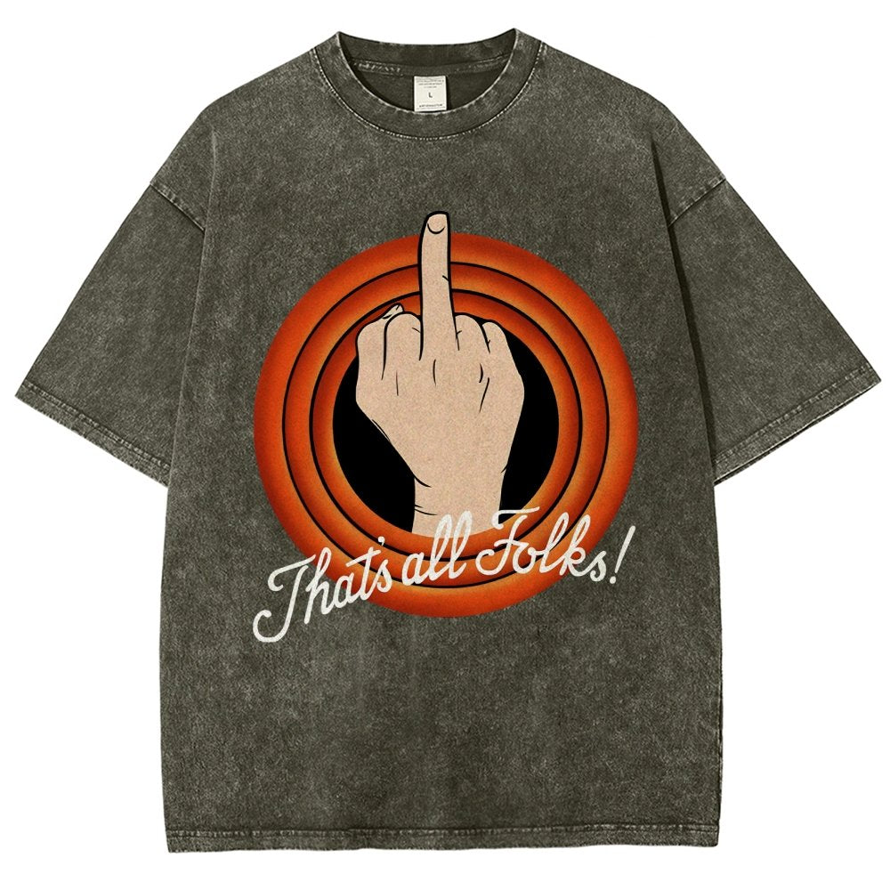 That's All Folks Vintage Distressed T-shirt