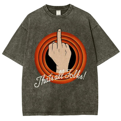 That's All Folks Vintage Distressed T-shirt
