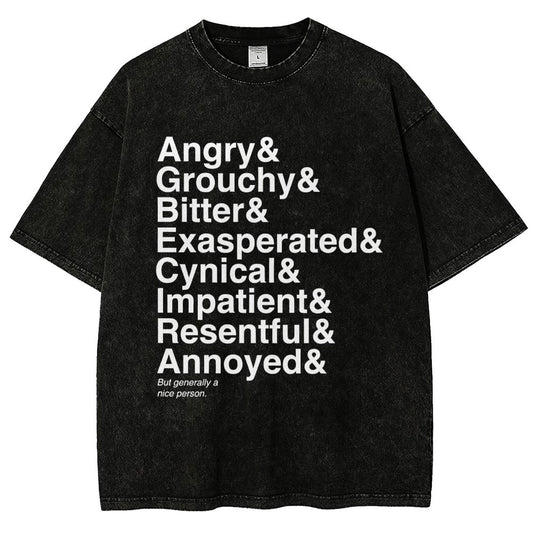 Generally A Nice Person Vintage Distressed T-shirt