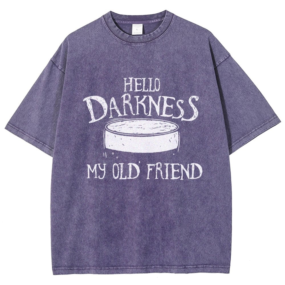Hello Darkness Brew Vintage Distressed T-shirt