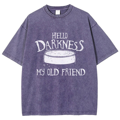 Hello Darkness Brew Vintage Distressed T-shirt