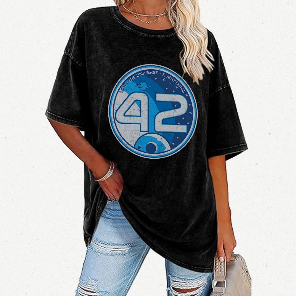 42- The Answer Vintage Distressed T-shirt