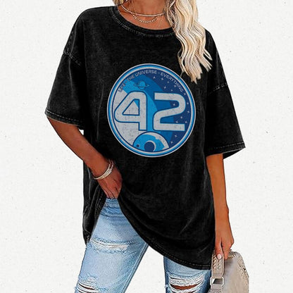 42- The Answer Vintage Distressed T-shirt